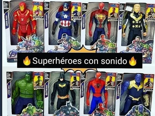 Muñecos Superhéroes Spiderman, Hulkavengers, Vários Modelos