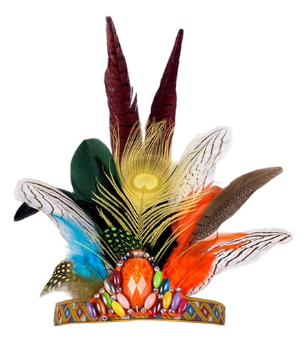 Diadema De Plumas Tocado Banda For El Cabello Niños