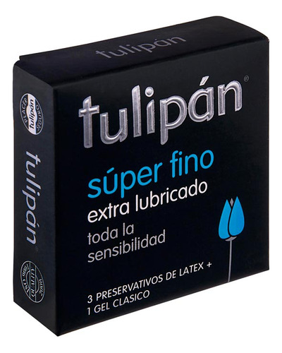 Preservativo  Supfino 3 Un Tulipan Preservativos