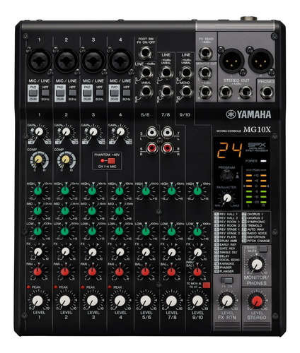 Yamaha Mg10xvc Mixer 10 Canales Con Spx Effects