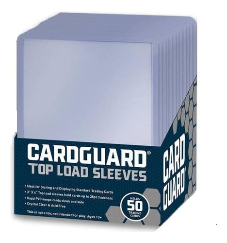 Cardguard Cardguard Fundas Para Tarjetas De Carga Superior, 