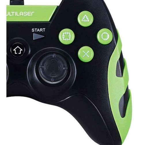 Controle Gamer Joystick C/ Led Multilaser Com Fio Ps3 Pc Usb