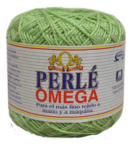 Hilaza Perlé Omega No.5 (2 Madejas 50gr C/u) Elige Colores