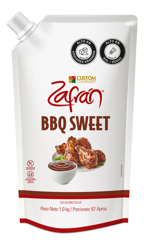 Salsa Bbq Sweet  1000g Zafran - g a $131
