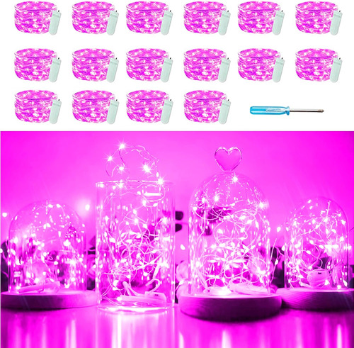 Sunkite 16 Paquetes De 20 Luces De Hadas Led A Pilas, Imperm