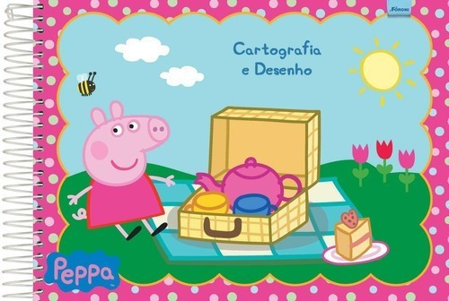 Caderno De Cartografia E Desenho Peppa Pig 96 Folhas Foroni