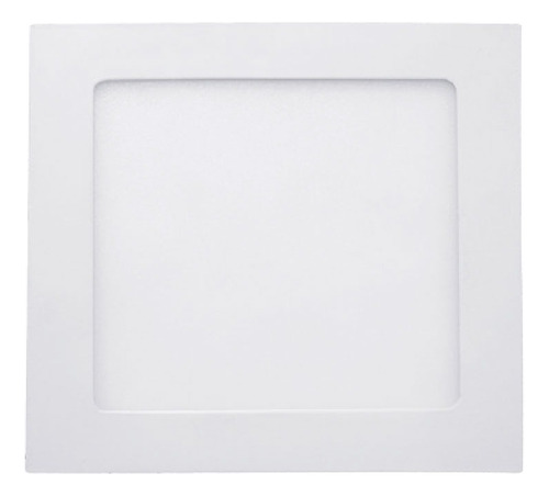  Lampara Panel Led 12w Empotrable Cuadrada Luz Fria