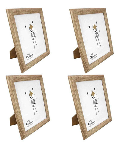 Set Portarretrato 8x10 Richard Café 4 Pzs 29.5x1.5x24.4cm