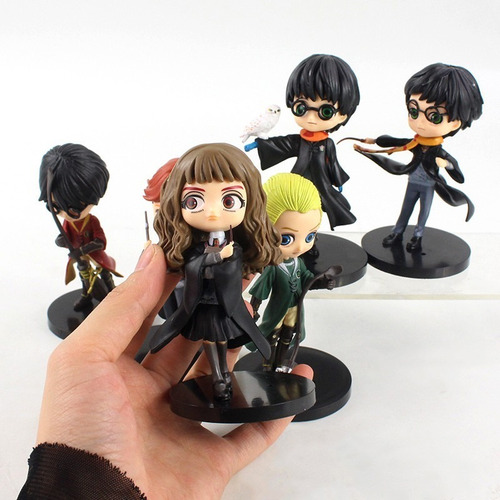 Set 6 Figuras Harry Potter Coleccion Ron Hermione Draco