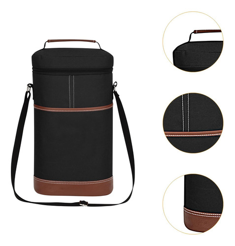 Bolsa De Transporte De Vino, , Bolsa Bento, Negro