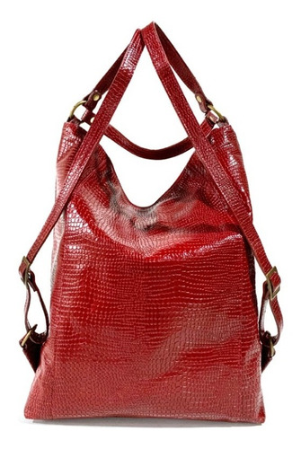 Mochila Mujer Xl Extra Large Clorinda Rojo