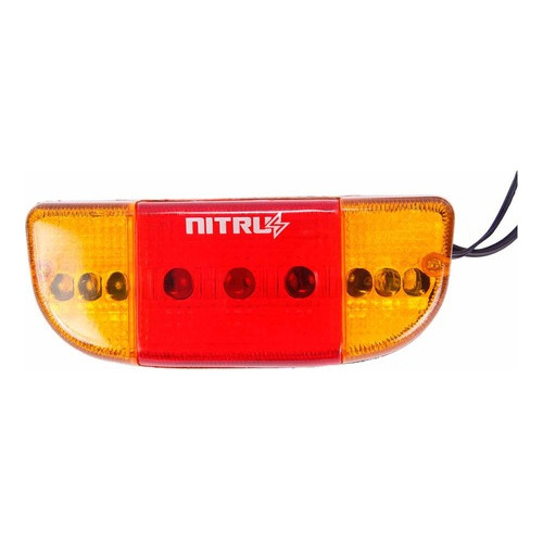 Farol Bike 7 Leds Lanterna Seta Buzina Bicicleta Luz Freio