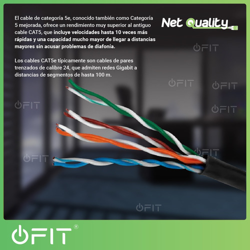 Imagen 6 de 10 de Cable Utp Bobina Rollo 305m Categoria 5e Exterior Redes Cctv