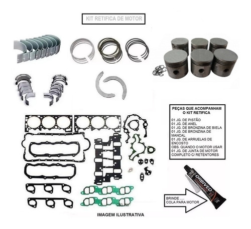 Kit Retifica Do Motor Toyota Camry 3.0 24v V6 1mzfe 94/00