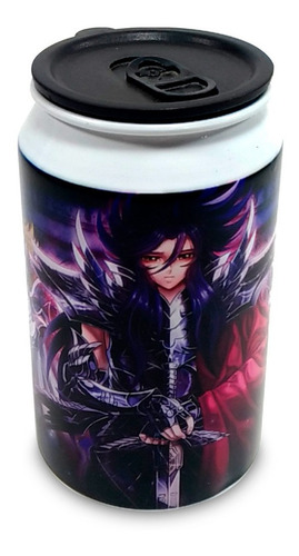 Imagem 4 de 4 de Lata De Aluminio Personalizada Cavaleiros Do Zodiaco 280 Ml