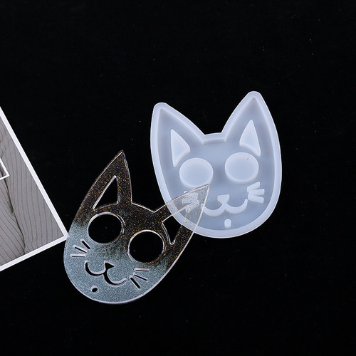 Molde De Llavero De Gato De Autodefensa, Cristal Epoxi Resin