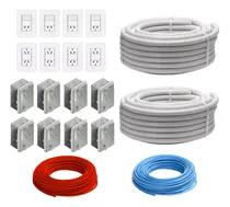 Comprar Kit Instalación Domiciliaria Cables, Caños Y Llaves De Luz