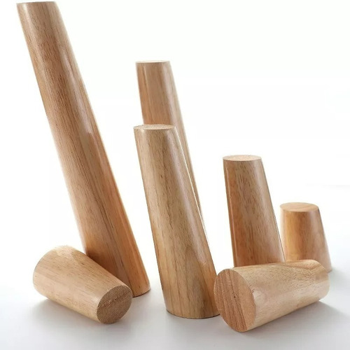 Set 4 Patas De Madera Maciza Para Muebles 30cm