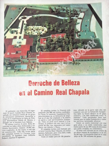 Cartel Hotel Camino Real, Chapala, Guadalajara 1970 428