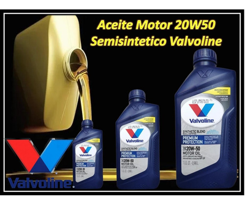 Aceite Motor 20w50 Semisintetico Valvoline 