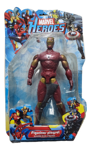 Figura De Iron Man De T & T Toys Marvel Héroes -  Año 2010