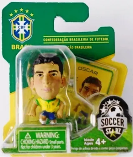 B4916 Mini Jogadores Seleção Brasil 2014 Soccer Starz Oscar