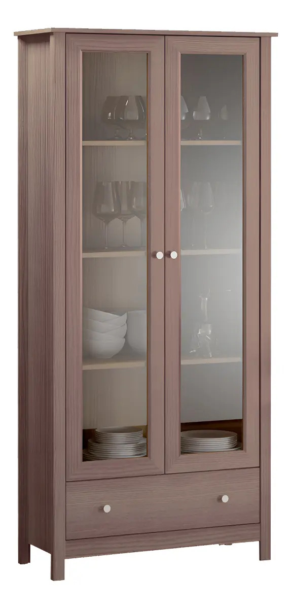 Cristaleira 2 Portas 1 Gaveta Ditália E-954 Diamond Dmd Diamond