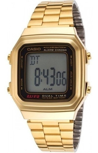 Reloj Casio A-178wga-1a Crono Alarma Calendario Wr 