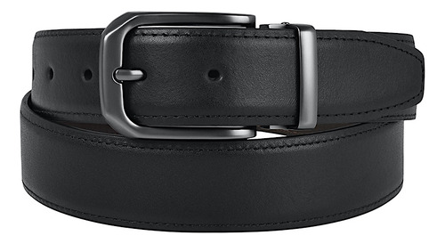 Cinturón Caballero Stylo 021 Piel Negro Color Café Talla 32