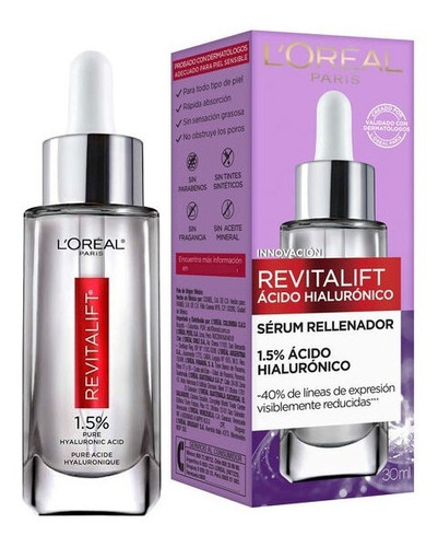 Sérum Rellenador L'oreal Revitalift Acido Hialuronico 30ml