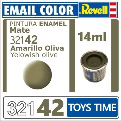Pintura Revell Enamel Mate Color 321 42 Amarillo Oliva 