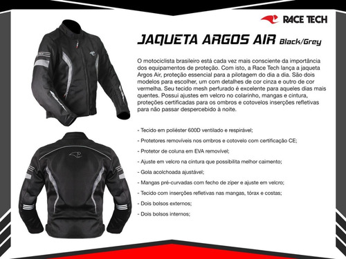 jaqueta race tech argos