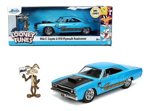 Jada 1:24 1970 Plymouth Road Runner Wile E. Coyote Looney 