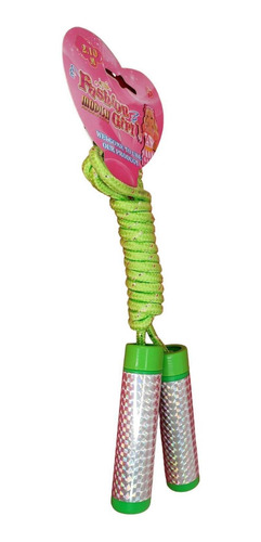 Brinquedo Corda De Pular Infantil Colorida Com Brilho 2.10m