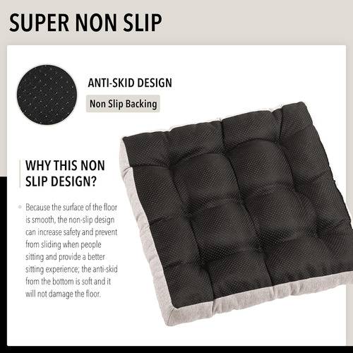 Cojines Suelo Adultos, Juego De 2, Grandes Almohadones ...