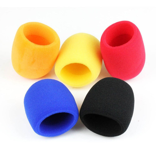 5pairs Colors Handheld Karaoke Dj Stage Mic Funda De