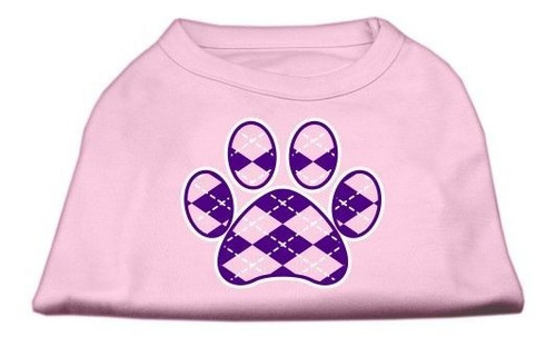 Ropa Gato - Mirage Pet Products Argyle Paw Purple Screen Pri