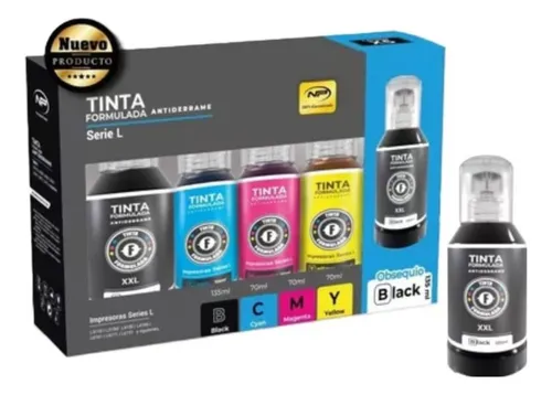 Kit Tinta Formulada Compatible Con L3210 L5190 L3150 + Resma