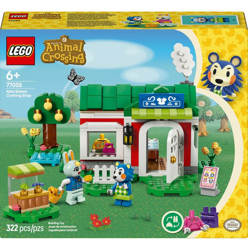 Kit de construcción Lego Animal Crossing Tienda de ropa de las Hermanas Manitas 77055