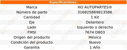 (1) Kit De Cáliper De Freno Del Izq/der Windstar 95/03 Ho