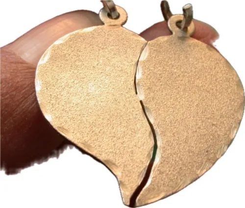 comprar Colgante Medalla Plata 925 Luli Doble Corazon Amigos Pareja