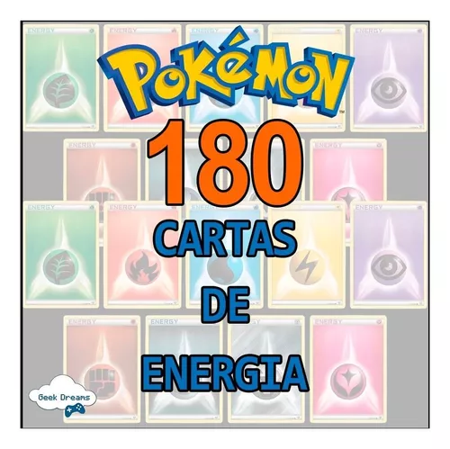 20 Cartas Originais Pokémon Energia Tipo Fada + Brindes