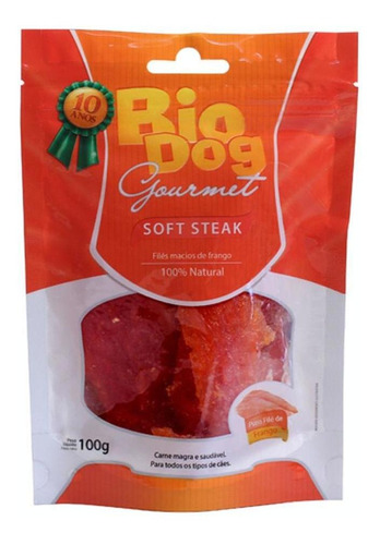 Petisco Gourmet Soft Steak Bio Dog 100g
