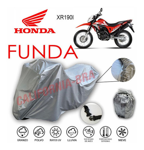 Funda Cubierta Lona Moto Cubre Honda Xr190 L