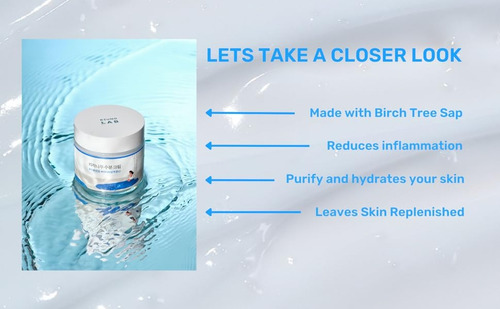 Crema Birch Juice Moisturizing Cream Round Lab día/noche para todo tipo de piel de 80mL/164g