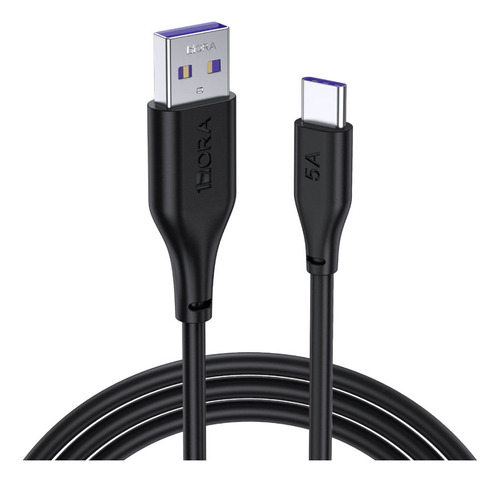 Cabo De Carregamento 1hora Usb 2.0 A/c 5a Macho 1m Preto
