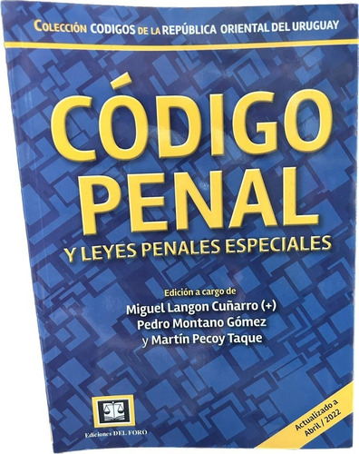 Código Penal Y Leyes Penales Especiales (enviamos)