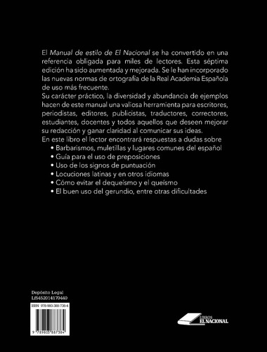 Imagen 2 de 2 de Manual De Estilo El Nacional