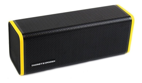 Imagen 2 de 2 de Parlante Thonet & Vander Frei portátil con bluetooth waterproof black y yellow
