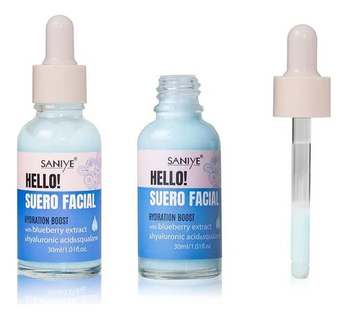 Hello, Suero Facial Hidratante Con Acido Hialuronico Saniye